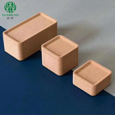 China Eco-Friendly and Stylish Cork Organizers for Daily Storage Natural Durable Cork Box for sale