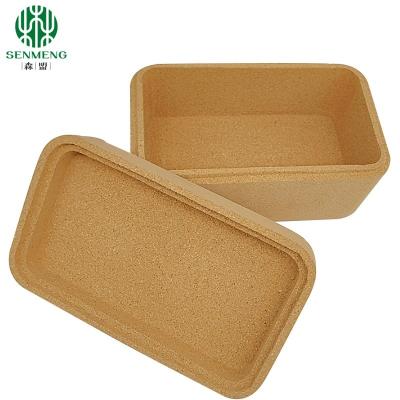 China Eco-Friendly and Stylish Cork Organizers for Daily Storage Natural Durable Cork Box for sale