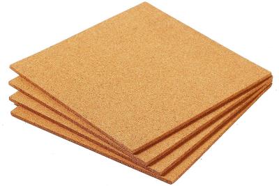 China 0,8 tot 150mm Natuurlijke Cork Sheet Underlayment As Bulletin Raad Te koop