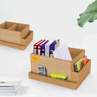 China Impermeable Dampproof de Cork Desk Organizer Storage Box de la oficina del FSC en venta