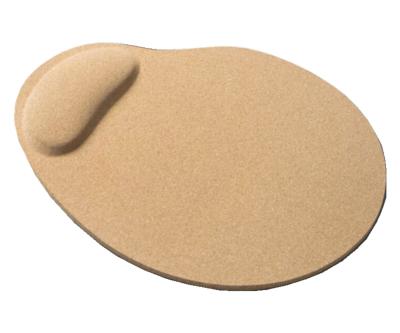 China Oval Eco-Handgelenk-Stütz-Cork Board Mouse Pads 5000pcs 24.5x20cm zu verkaufen