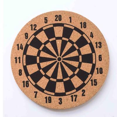 China BSCI Durability Cork Dart Board Backboard Wall Protector Dia12'' 17'' for sale