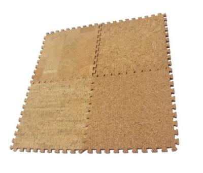 China Eco rutschfester natürlicher Cork Pads Rectangular Cork Puzzle Mat Placemats 60x60cm zu verkaufen