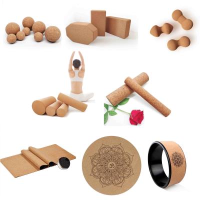 Cina Palla sudata Mat Wheel di Cork Block Yoga Roller Massage di yoga di assorbimento in vendita