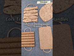 Eco Cork Table Placemats Pot Coaster Cutlery Cork Trivet Durability Toxicless