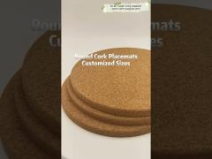 190mm x 9mm Round Cork Placemats Cork Trivets Cork Hotpads For Hot Dishes Kitchen