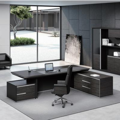 China Modern Executive Extendable Wooden Office Desk Table Design for sale