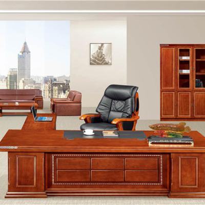 China Traditional Boss Table Classical Executive Desk L Shape Office Executive Desk Wooden Table for sale