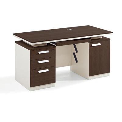 China Modern Wooden Office Weight Home Office Computer Desk Table With 3 Drawers One Seater Desk for sale