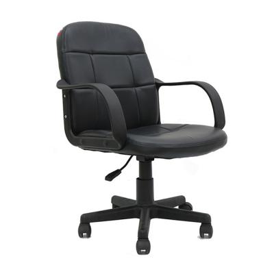 China Frank Tech Classic Adjustable Swivel (Height) Leather Office Chair Black Leather Office Chair for sale