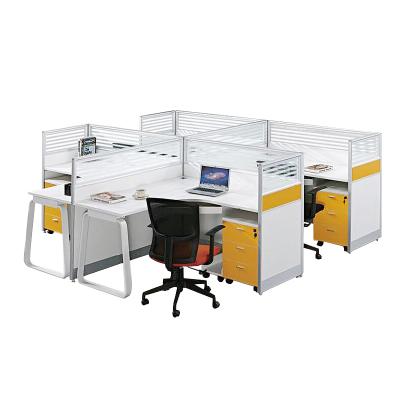 China Fine Workmanship Frank Tech Modern White Wood MDF Workstation With Screen 2 Person Office Workstation Partition for sale