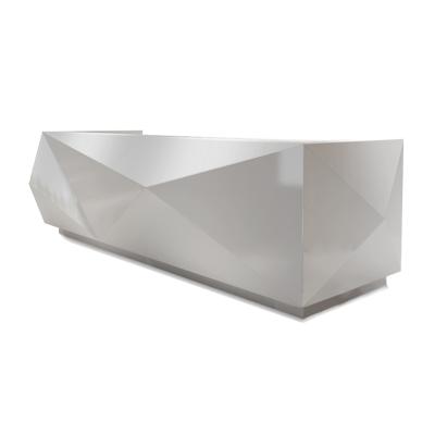 China Assemble Modern Special Shape Beauty Salon Reception Design Luxury Reception Counter for sale