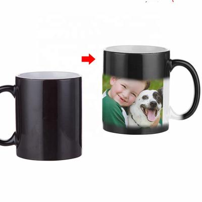 China 11oz Sublimation Custom Magic Mug Viable Hot Selling Custom Color Changing Mug for sale