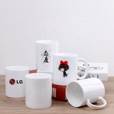 China Wholesale 11oz Sublimation Ceramic Coffee Mug Viable Sublimation Empty Ceramic Mugs For Heat Press for sale