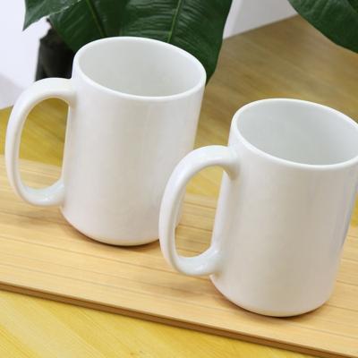 China 15oz Sublimation Blank Ceramic Cup Viable White Empty Ceramic Mug Sublimation Coated Mug Sublimation Printing for sale