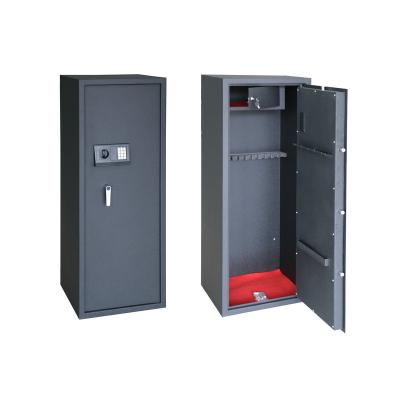 China Metal Large Size Digital Storage 12 Guns & Coins Cabinet Firearm Safe Digital Gun Safe Hunting for sale