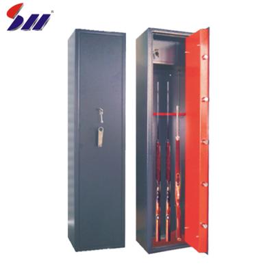 China China Manufacturer Metal Anti-fire Mechanical Rifle Gun Lock Box Weapon Safe Cabinet For 5 Guns for sale