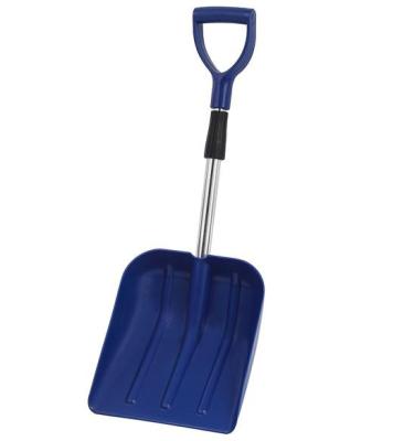 China Telescopic Plastic Snow Shovel Snow Plow With Telescopic Aluminum Handle for sale