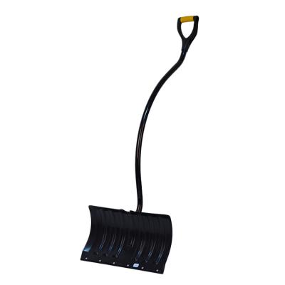 China Plastic Snow Shovel Snow Pusher With Steel Handle Heavy Duty Snow Shovel Suitable For Driveway Or Sidewalk Clearing 20.5IN for sale