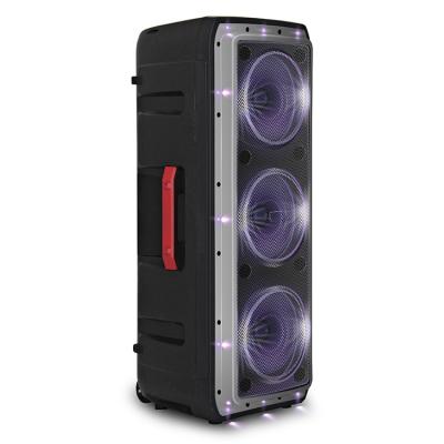 China New Design PORTABLE Outdoor Powerful Bass Large Rechargeable Battery Speaker With Wheels for sale