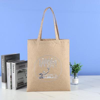 China Creative Printing Bag Art Cotton Canvas Folding Handheld Canvas Bag Advertising Gift Handbag for sale