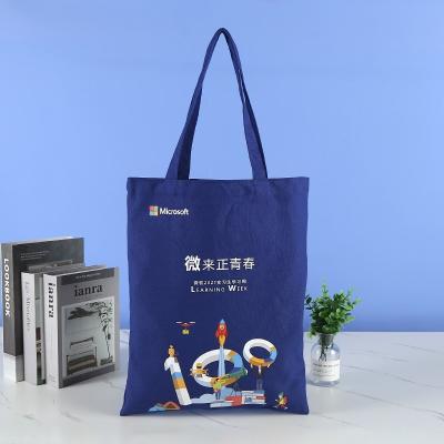 China Creative Portable Japanese Canvas Bag Soft-Loop Cotton Bag Fashion Art Shopping Canvas Shoulder Bag Printable Logo for sale