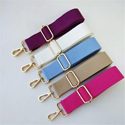 China Cotton new cotton shoulder bag accessories tie adjustable single shoulder launched solid color foreign style long strap for sale