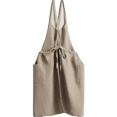 China Home Adjustable Custom Canvas Apron Eco-Friendly Work Apron for sale