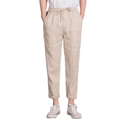 China QUICK DRY OEM Wholesale Custom Production Of Mens Linen Casual Pants As Per Picture 100%linen Pants for sale