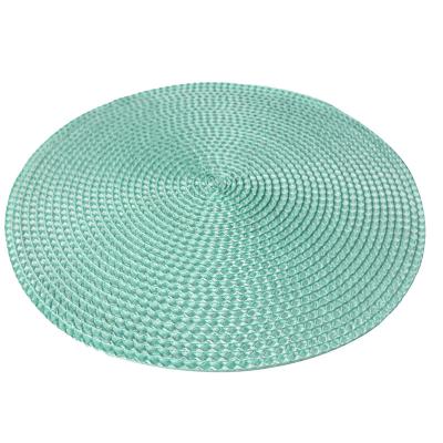 China Sustainable Polyethylene Round PlacematsHandmade PlacematsPVC PlacematsRound Table Mats for sale