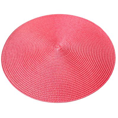 China Sustainable PVC Place Mat PVC Round Table Mat For Coasters And Place Mats 38cm 4 Pieces for sale