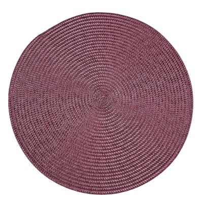 China 2022 New New Viable Wholesale Place Mats PP Woven Polypropylene Round Place Mats For Hotel Party Home Table Mats for sale