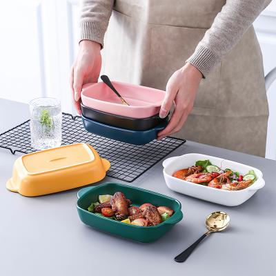 China Sustainable Ready To Ship Non Stick Ceramic Baking Dish Bakeware Set for sale