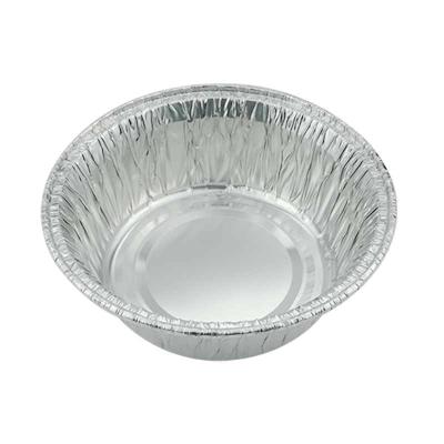 China Kitchen Use Small Round Aluminum Foil Food Containers Trays In Food Grade for sale