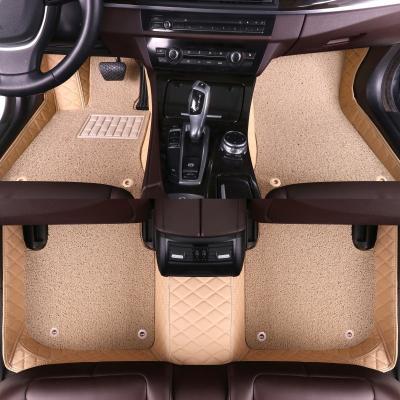 China Easy Cleaned Factory Customization Automotive Interior Car Mats  Special Beige Floor 7d car floor mats for sale