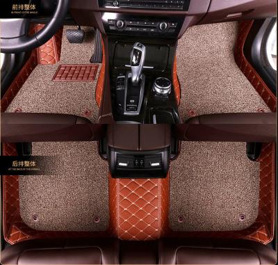 China Easy Cleaned Factory Wholesale Car Mats Red 4 Pieces Universal Business Hot Promotion Car Foot Mats Set for sale