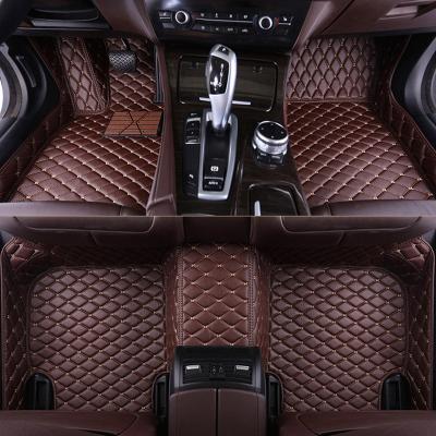 China Easy Cleaned Customized Wholesale Automotive Interior Coffee Color Business Boutique Multiple Models Anti Slip Mat Car for sale