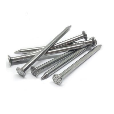 China Flat White Zinc Wire Nail Factory Common Nails For Nail Gun for sale