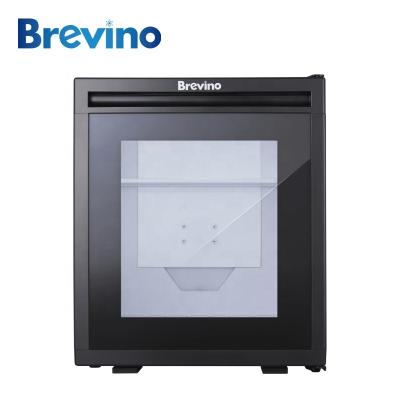 China Brevino 35L Door Thermoelectric Minibar Hotel Fridge 35L Glass Bar Fridge for Hotel, Home and Office for sale