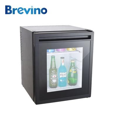 China Brevino 30L Door Minibar Hotel Minibar THERMOELECTRIC Glass Fridge for Hotel, Home and Office for sale