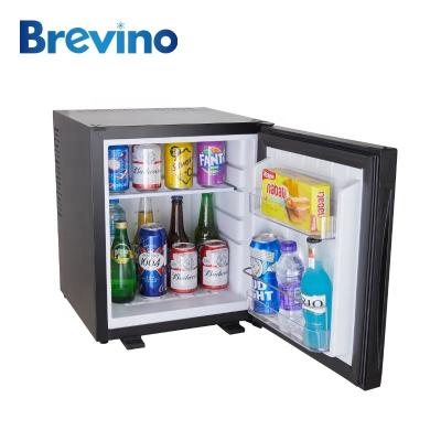 China THERMOELECTRIC Minibar 30L Thermoelectric Minibar Brevino Black Color Hotel Mini Fridge With Solid Door for sale