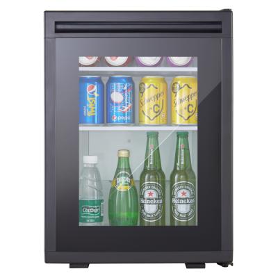 China Brevino 35L Thermoelectric Hotel Minibar Mini Fridge Beverage Fridge With Glass Door for sale