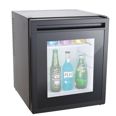 China Brevino 30L Thermoelectric Hotel Minibar Mini Fridge Beverage Fridge With Glass Door for sale