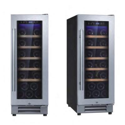 China Hotel Style 60L Luxury Electric Glass Wine Cooler Door Wine Fridge For Free for sale