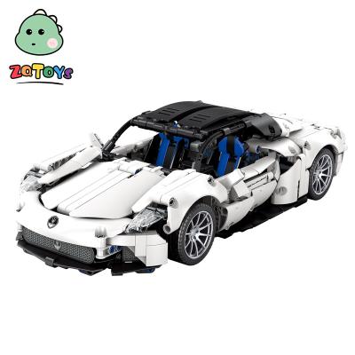 China Assembling Toy Zhiqu Toys Luxury Car Bricks Kit Toys Kids DIY Building Blocks Car for sale