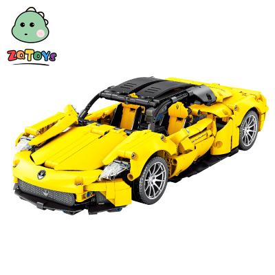 China Assembling Toy Zhiqu Toys Product Educational Diy Speed ​​Building Block Car Sets Toys Bricks Luxury Super Car Model Car for sale