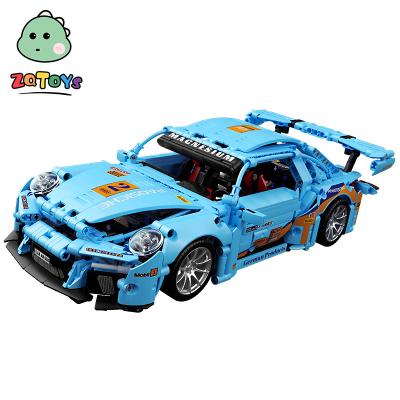 China Construction Toy Zhiqu Toys Blue Block Set Electronic Bricks Technic Style Toys Block Set for sale