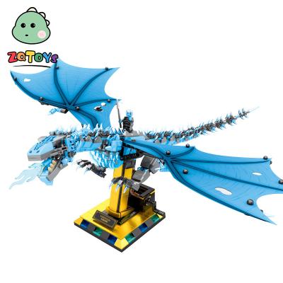 China Zhiqu Toys Viserion Smaug Phanton World of Toy Zhiqu Toys Model Building Dinosaur Flying Dragon Collectible Toy Puzzle Building Block Set for sale