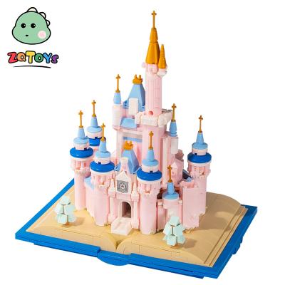 China Toy Zhiqu Toys Wholesale Fairy Girl's Princess Building Fantasy Castle 8 in 1 Educational Building Blocks Bricks Toys for Children for sale