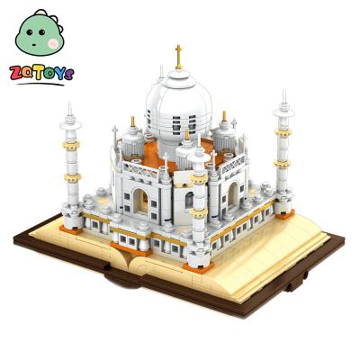 China Construction Toy Zhiqu Toys Kids Toys Sensitive Educational Assembly Appearance Taj Mahal Buildings Building Block Sets for sale